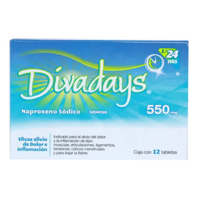 Divadays Tableta 550 Mg, 12 Tabletas | MercadoLibre