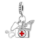 Charm Plata 925 - Modelo Enfermeria Medicina