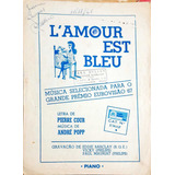 Partitura Piano Lamour Est Bleu