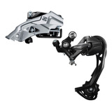 Combo Shimano Altus Tensor + Descarrilador 9 V Bicicleta Mtb