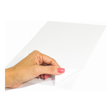 Vinil Adesivo Jato Tinta 90g - Branco Fosco - 10 Folhas A4