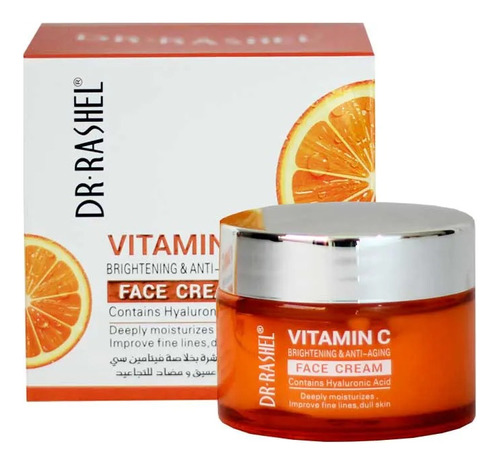 Creme Facial Vitamina C Hialurônico Dr Rashel 50g+ Brinde