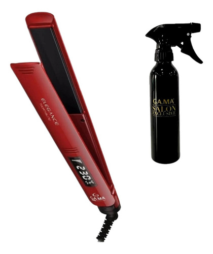 Planchita De Pelo Gama Italy Elegance Digital Roja 110v/240v