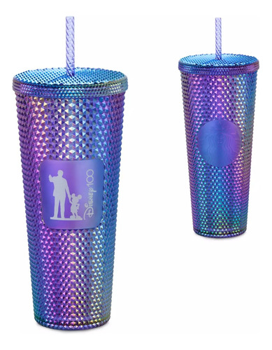 Vaso Starbucks Geométrico Disney 100 Morado 2023