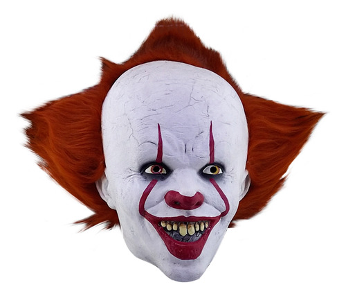 Mascara Payaso Pennywise Pelolujo Original Con Licencia 2017