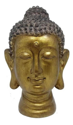 Buda Decorativo Em Resina 16x16,5x26cm Mabruk