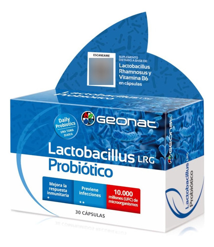 Combo X4 Probiotico Lactobacillus Rgg (30 Caps) - Geonat