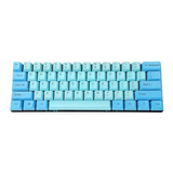 Teclado 60 % Mecanico 61 Teclas Celeste Turquesa Ymdk