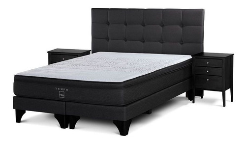 Rosen Cama Europea Tempo 2 Plazas Con Muebles Issey