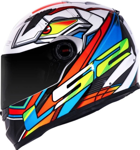 Capacete Ls2 Ff358 Classic Xdron X Dron Drom + Viseira Fumê