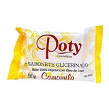 Kit 48 Sabonete Glicerinado Camomila Poty 90g