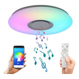 Asall Lampara Led De Techo Con Musica Y Altavoz Bluetooth, C