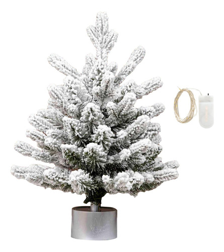 Mini Árvore De Natal Com Tira De Luz Estatueta De Peça