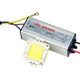 20  Kit Chip + Reator Driver Led Reposição 50w 3000k