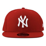 Gorra Ajustable De Los New York Yankees Color Rojo