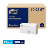 Tork Xpress® Toalla Interdoblada Extra Suave 21 Packs De 100 Hojas