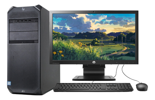 Equipo Completo Hp Z6 G4 Xeon 6ta 64gb Ram 512gb Ssd  22''