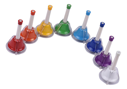 Handbell 8 Para Niños Note Kids Teaching Bell Musical