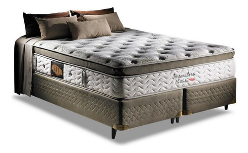 Cama Box Em Oferta Queen C/molas Herval 198x158cm - Desconto