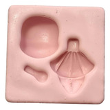 Molde Silicone Aplique Menina Linda 4