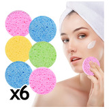 Esponja De Celulosa Para Limpieza Facial X6 Esponja Vegetal