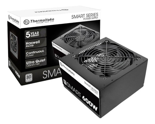 Fuente Poder 600w 80+ Real Certificada Thermaltake 80 600 W