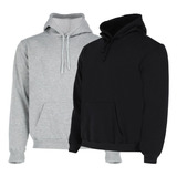 Paquete De 2 Sudaderas Hoodie Capucha Hombre Felpa Gruesa