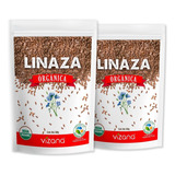 Semilla De Linaza Orgánica 1kg(2bolsas 500g)vizana Nutrition