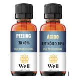 Ácido Retinoico 40% 30ml+peeling 3d 40% 30ml Well Cosméticos