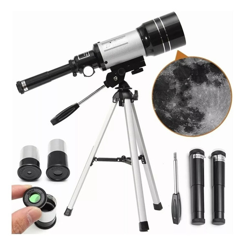 Telescopio Monocular Astronómico Profesional F30070m 