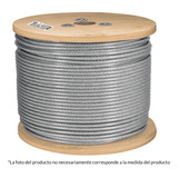 Cable Flexible De Acero 1/8', Recubierto Pvc, 7x19, 300 M Fi