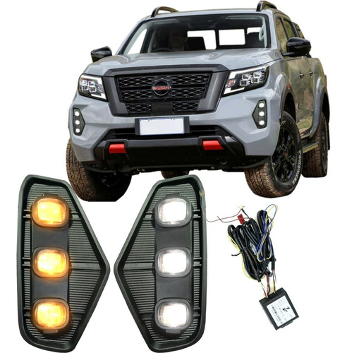 Biseles Led Drl Direccional Nissan Frontier Pro4x 2021 2022