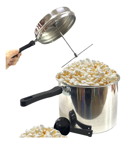 Pochoclera Familiar Olla  Aluminio Cime Pochoclos Pop Corn C