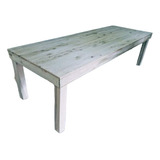 Mesa Madera Rustica Economica Quincho Jardin 3 Metros