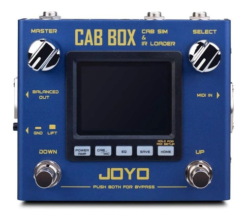 Pedal Guitarra Joyo Cab Box Simulador Gabinete Ir+ Nf+ Gtia