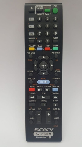 Control Remoto Sony  Blu-ray Rm-ad070