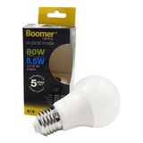 Foco Led A19 Boomer 8.5w High Lumen (100lm X Watt) Luz Dia Luz Blanco Frío