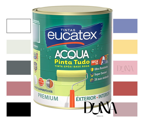 Tinta Epóxi Pinta Tudo Azulejo, Piso, Cozinha Eucatex 800ml