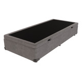 Cama Box Com Baú Solteirão Cinza Comfort Prime 96x203