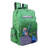 Mochila Primaria Niño Minecraft Chenson 100% Orginal En 3d