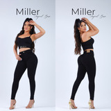 Calça Miller Jeans  Deluxe Original  Preta  Empina Bumbum