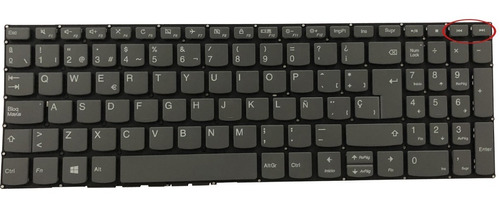 Teclado Para Lenovo Ideapad 330s-15arr 330s-15ast Esp Gris