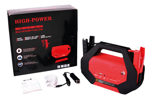 Arrancador De Bateria Multifuncional Auto Moto Power Bank  