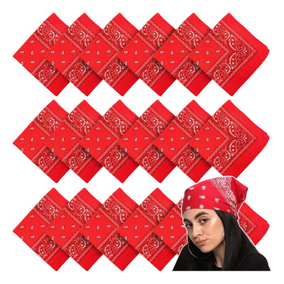 Tigmanerung 18 piezas Paliacate Colores pashmina mujer Niño Adulto Mayoreo Fiesta Rojo | Meses sin interés