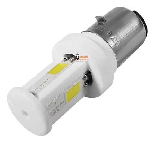 1 Bombillo Luz Led H6 Plus 15w Led 2cob Moto 2400lm 6000k 