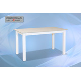 Mesa Cocina Comedor 120 X 80. Tapa Melamina Patas Laqueadas