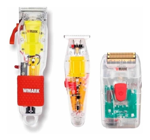 Kit 3 Máquina Transparente De Corta Wmark Ng108 Ng202 Ng987