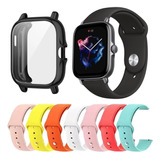 Kit Pulseira Silicone + Case Proteção Para Amazfit Bip U Pro