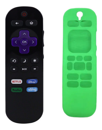 Control Compatible Con Pantalla Onn Rok U Tv Mas Funda