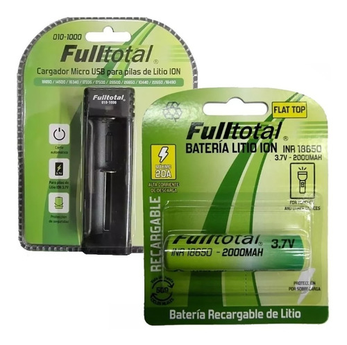 Cargador Universal Usb Bateria 18650 14500 + Bateria 18650